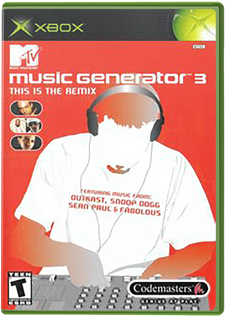 MTV Music Generator 3 This is the Remix box art for Xbox
